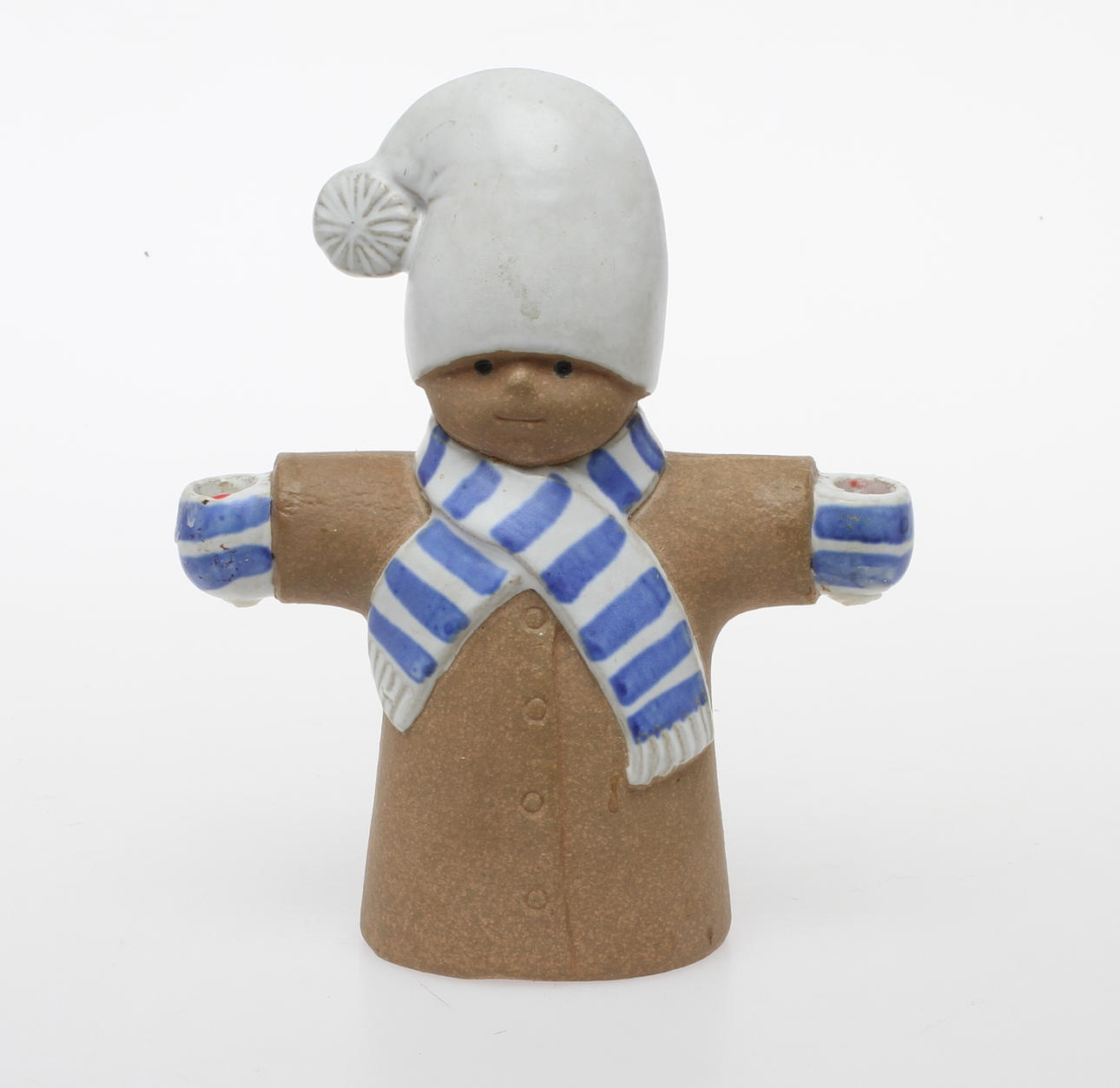 FIGURIN/LJUSSTAKE, stengods, "Julius", Lisa Larson.