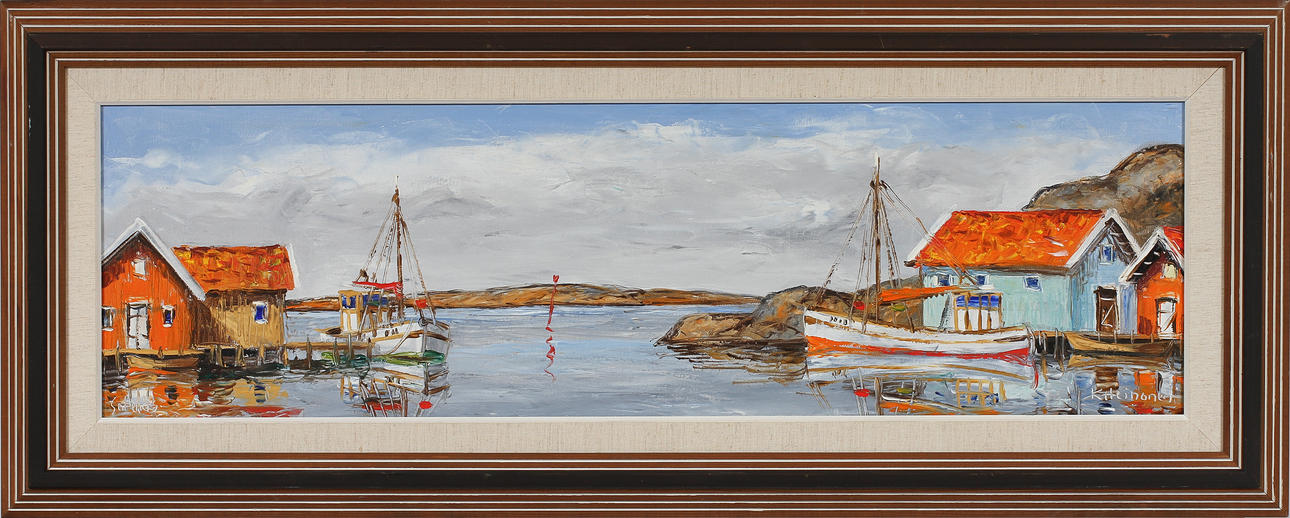 K HEINONEN. Olja på duk, signerad.