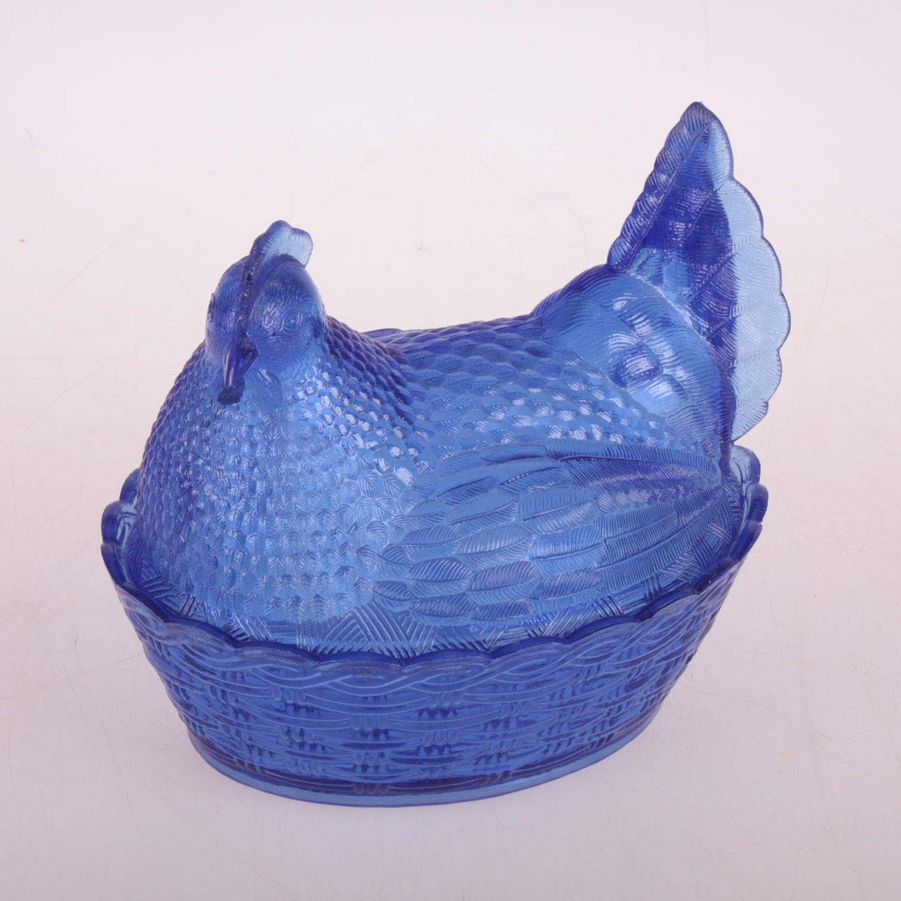 EGGHEN, blue glass.