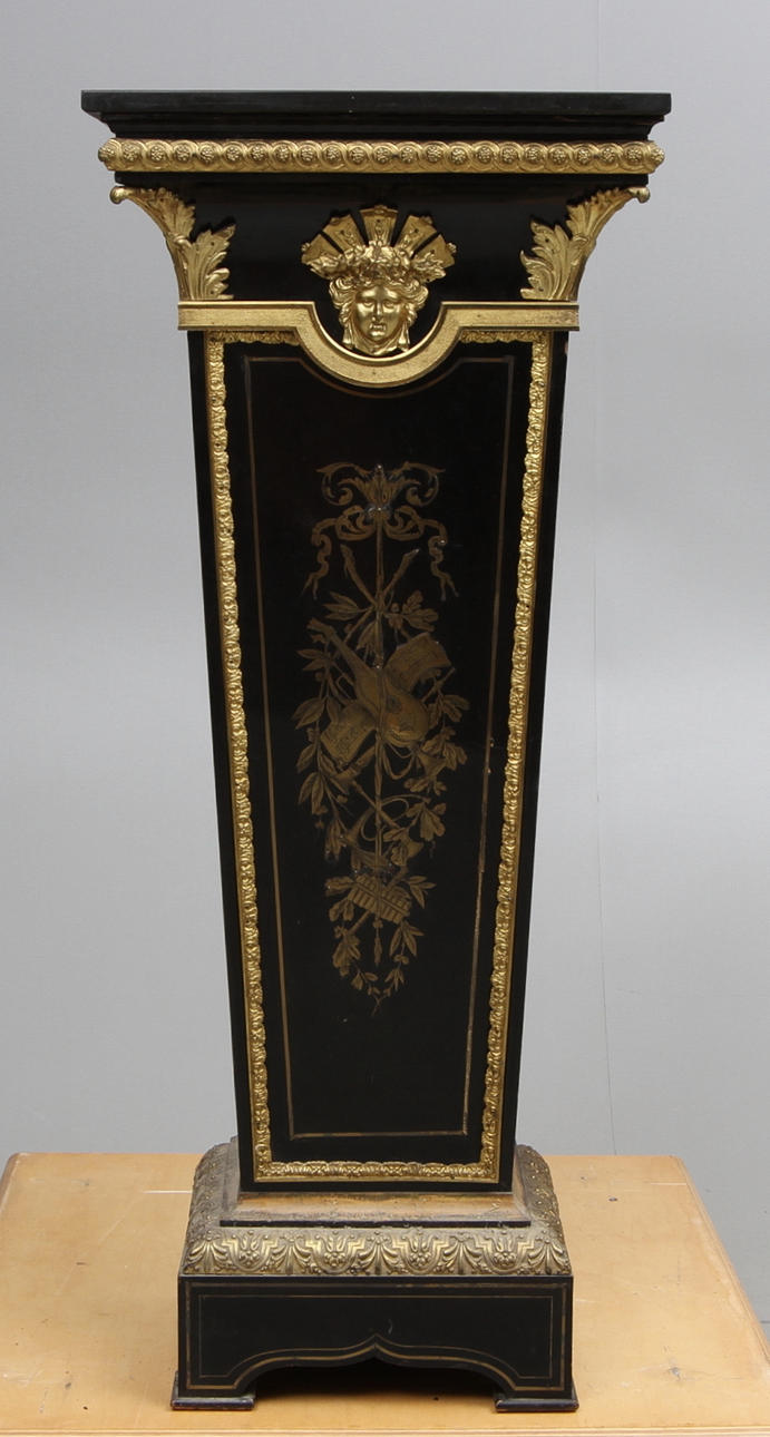 PIEDESTAL, trä/metall, Nyrenässans, 1800 tal.