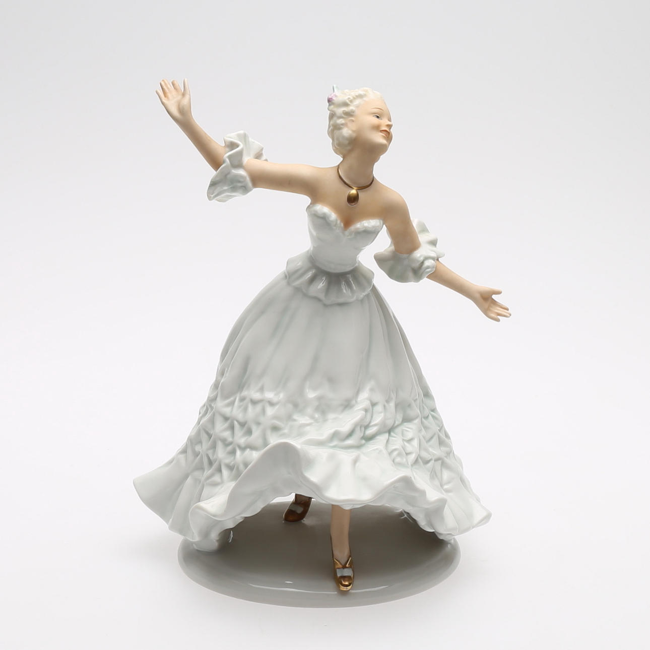 FIGUR, Porzellan, Dansös, Schaubach Kunst, Deutschland.