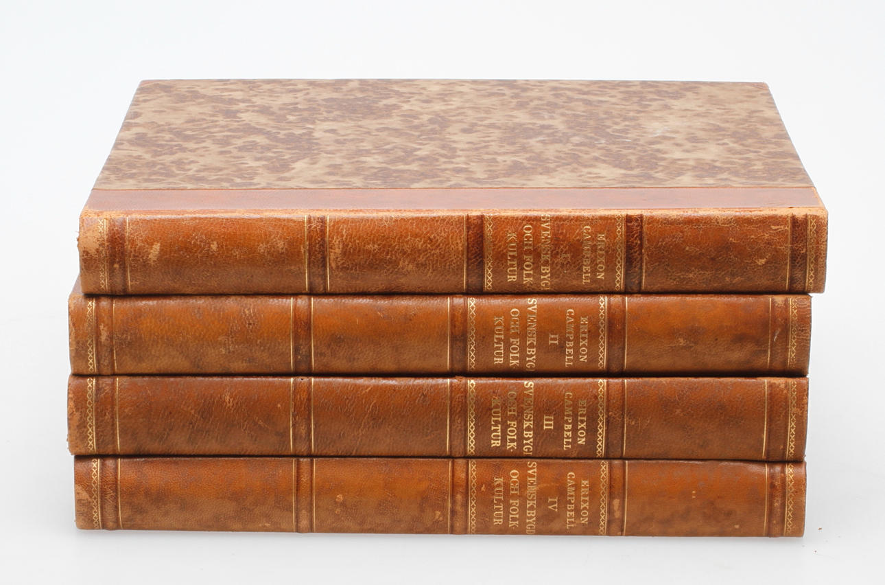 BÖCKER, 4 delar, "Svenskbygd och folkkultur", Campell Erixon.