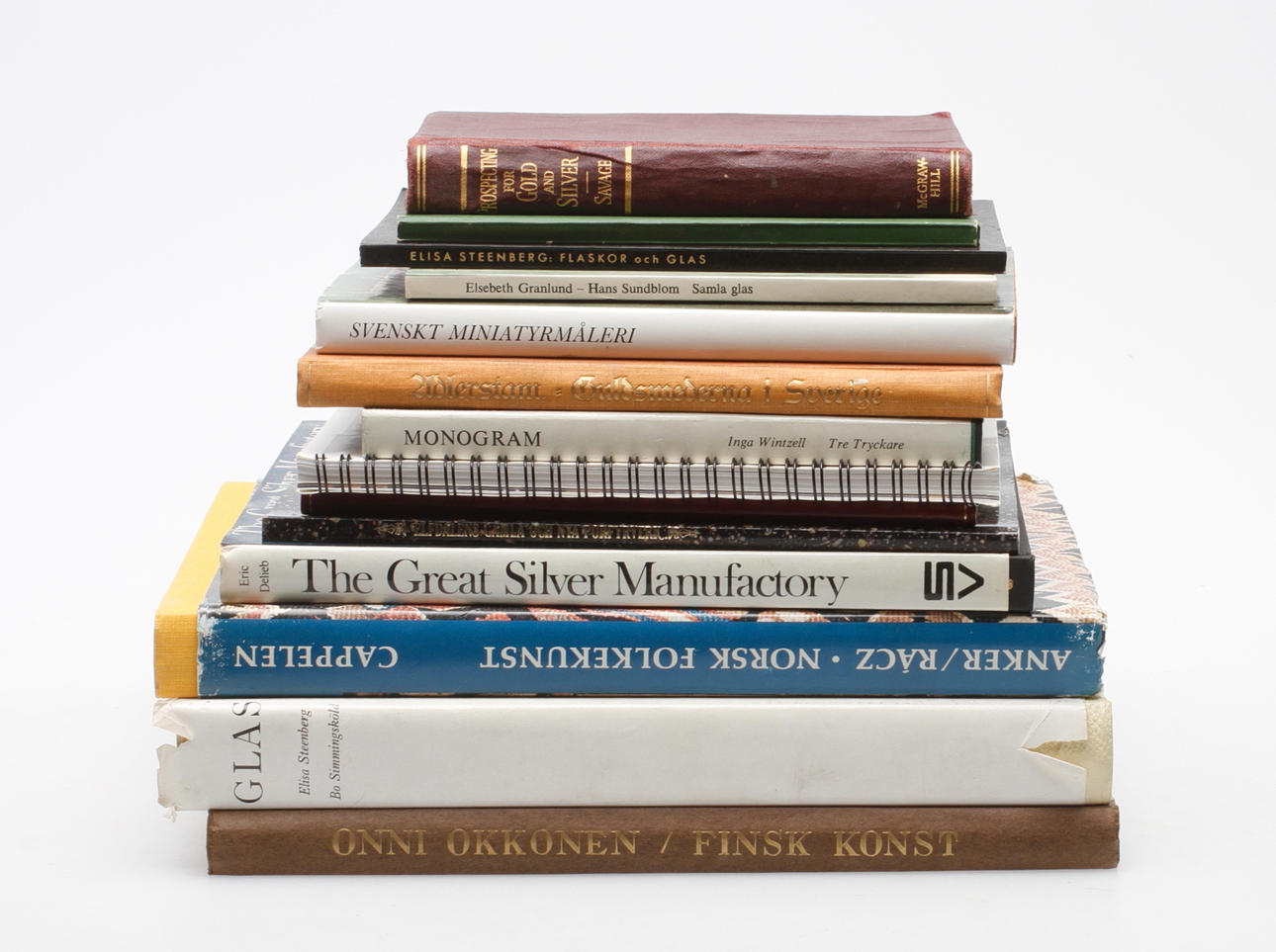 BÖCKER, 14 st, mestadels om konsthantverk.