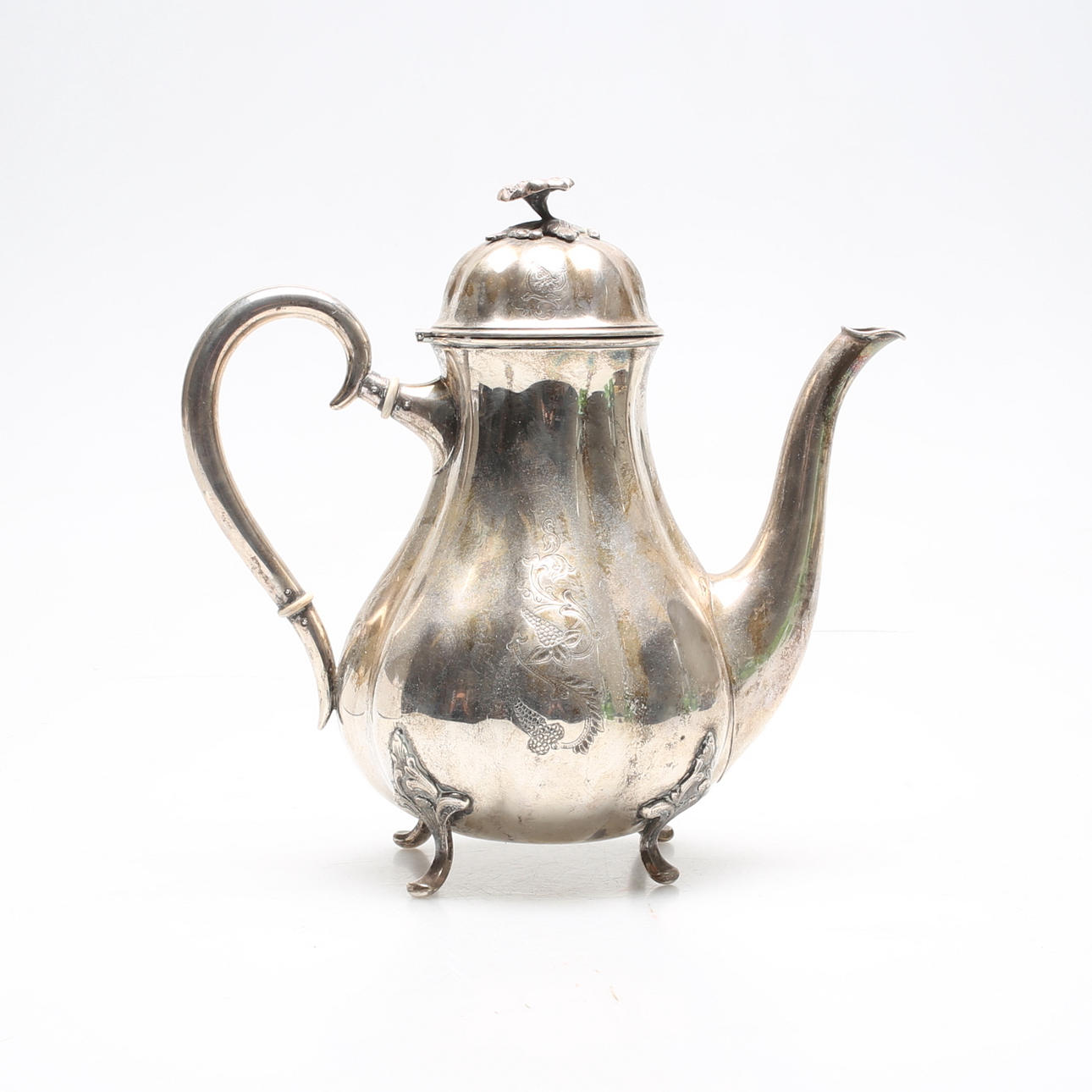 KAFFEKANNA, silver, Danmark, vikt va 714 gram.