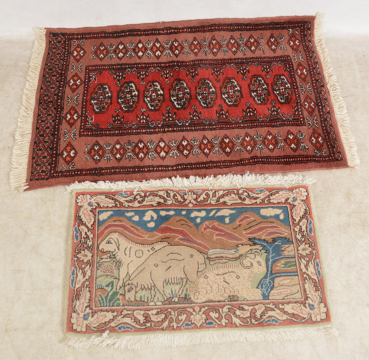 MATTOR, orientaliska, 2 st, bla figural.