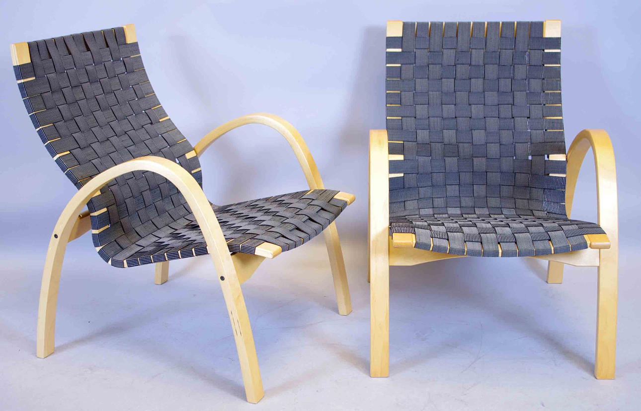 KARMSTOLAR, 1 par, bok/sadelgjord.