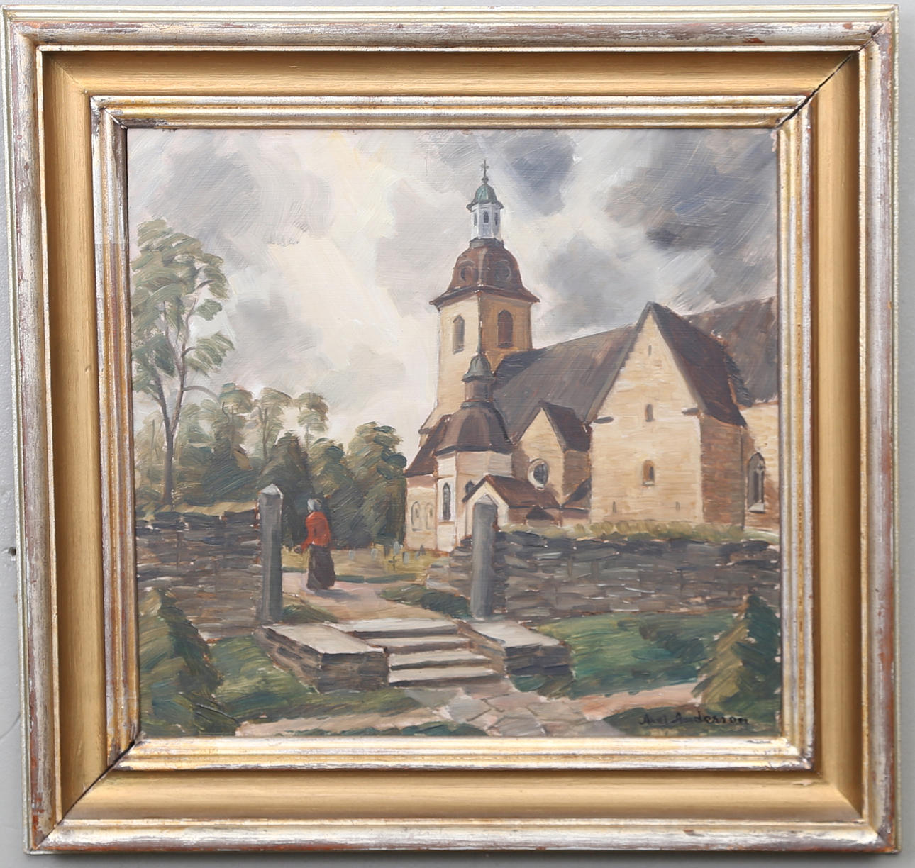 AXEL ANDERSSON. olja på pannå.