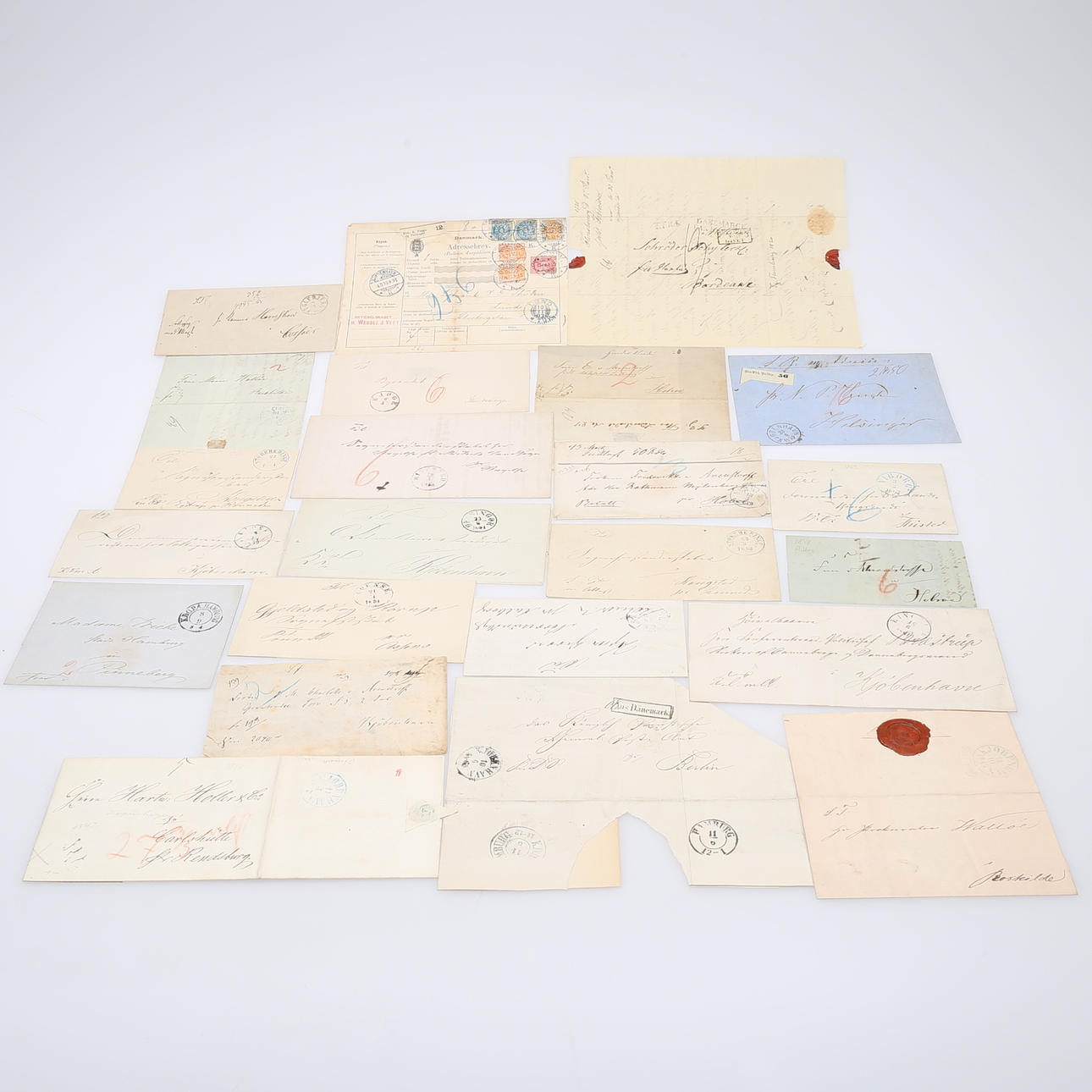 LETTERS, DENMARK, 22 LETTERS.