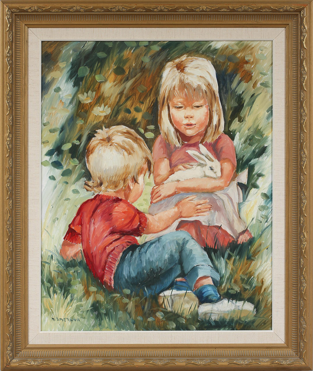 MONICA SMETANA. Olja på duk, signerad.