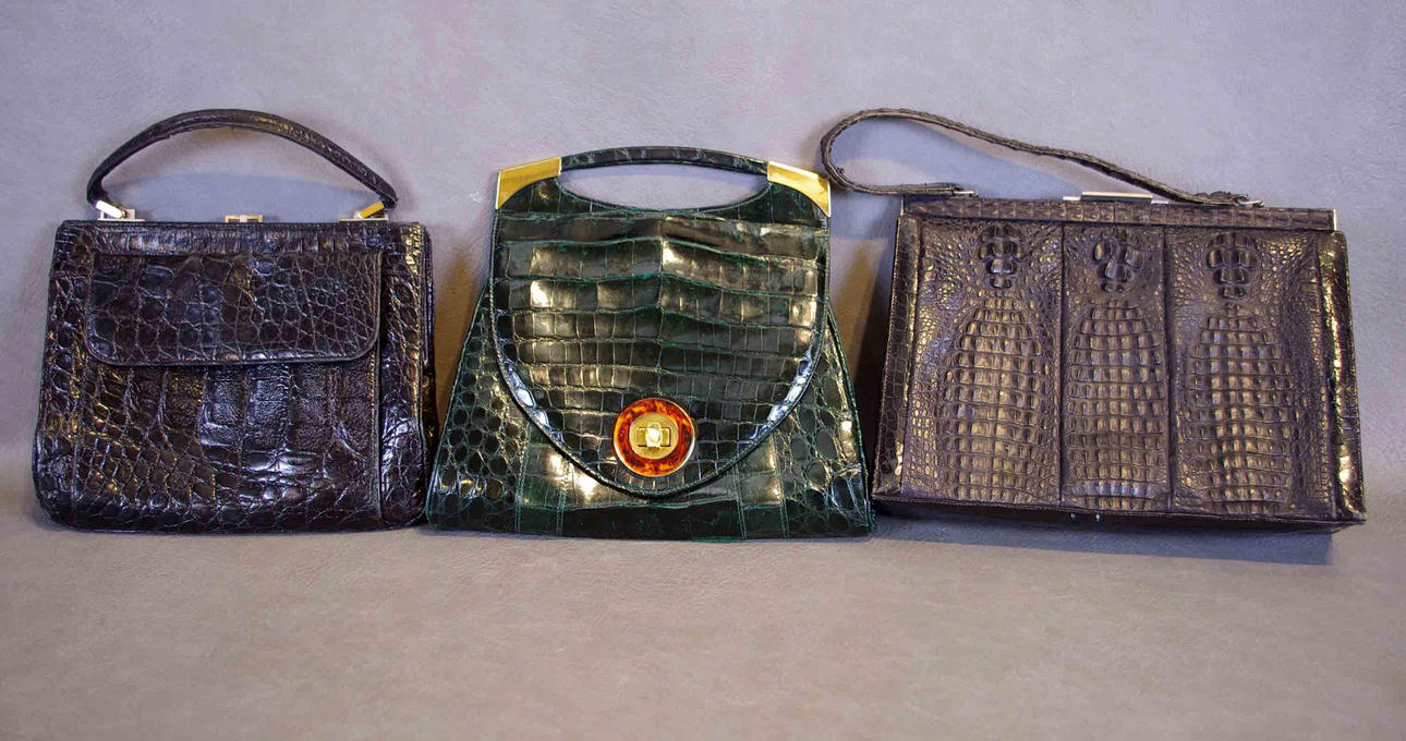 HANDVÄSKOR, krokodil.