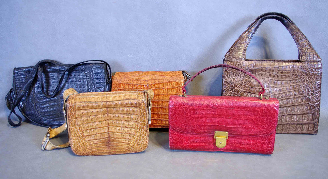 HANDVÄSKOR, krokodil.