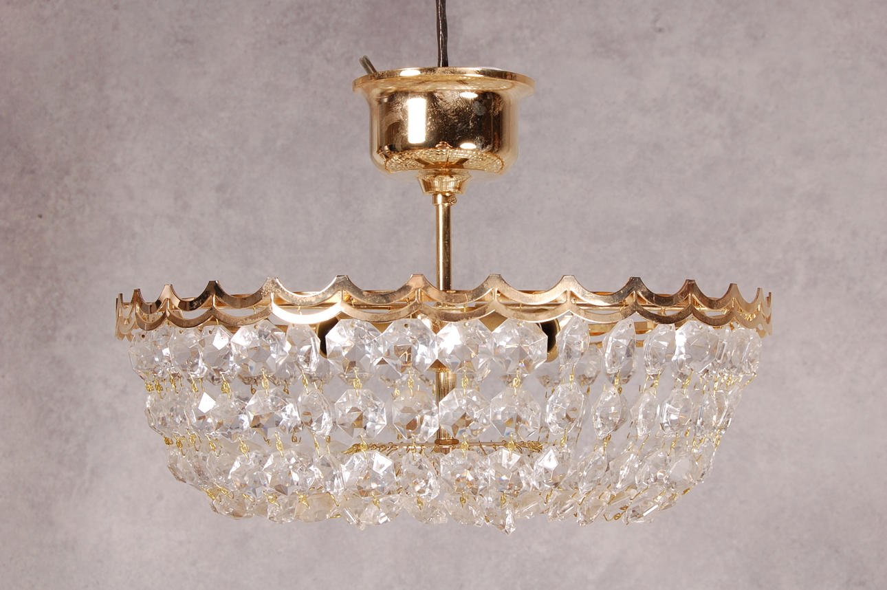 TAKKRONA, kristall, märkt Rejmyre.