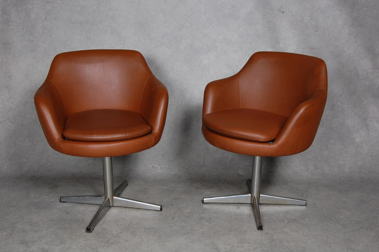 FÅTÖLJER, 1 par, 1960-tal.