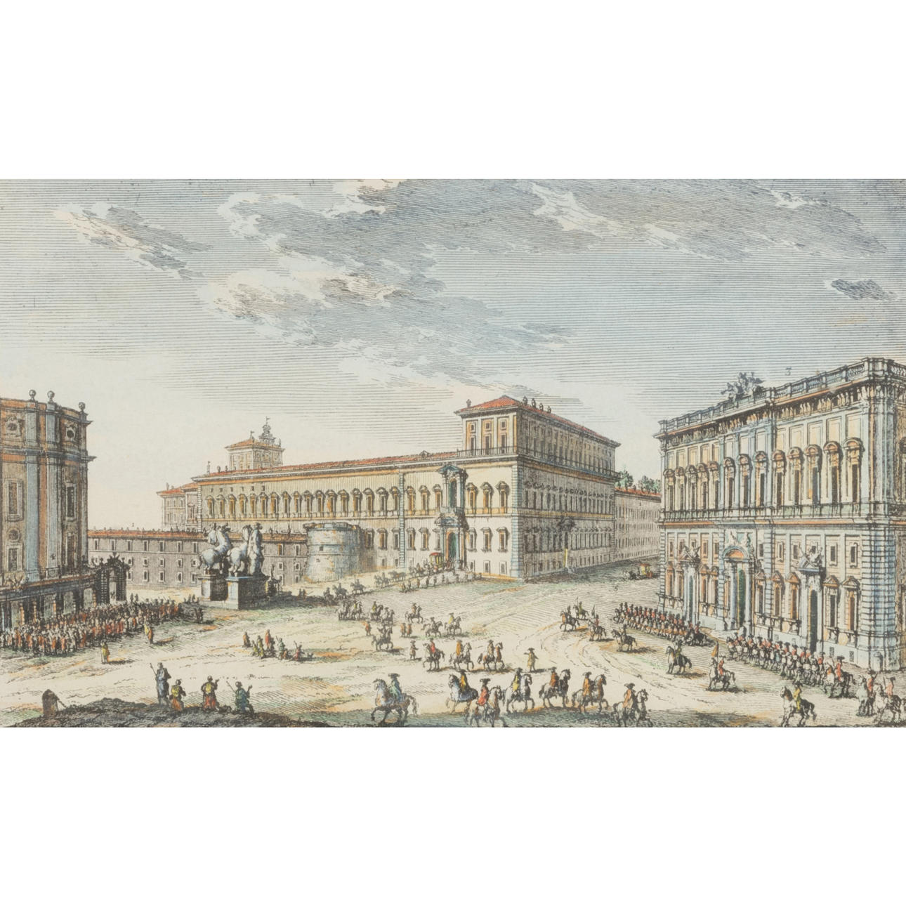 QUIRINALPALATSET I ROM, färgtryck.