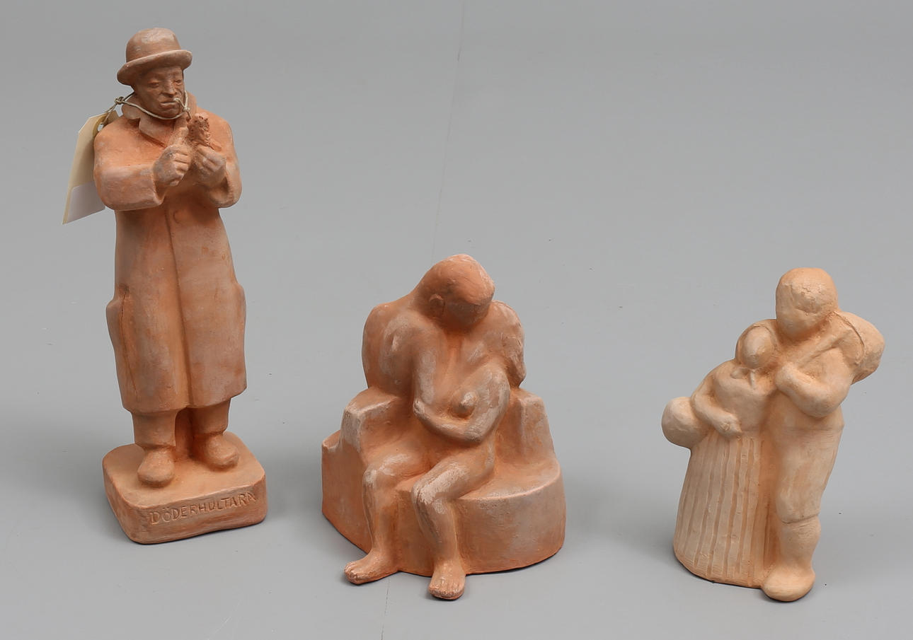 ARVID KÄLLSTRÖM. SKULPTURER, 3 ST.