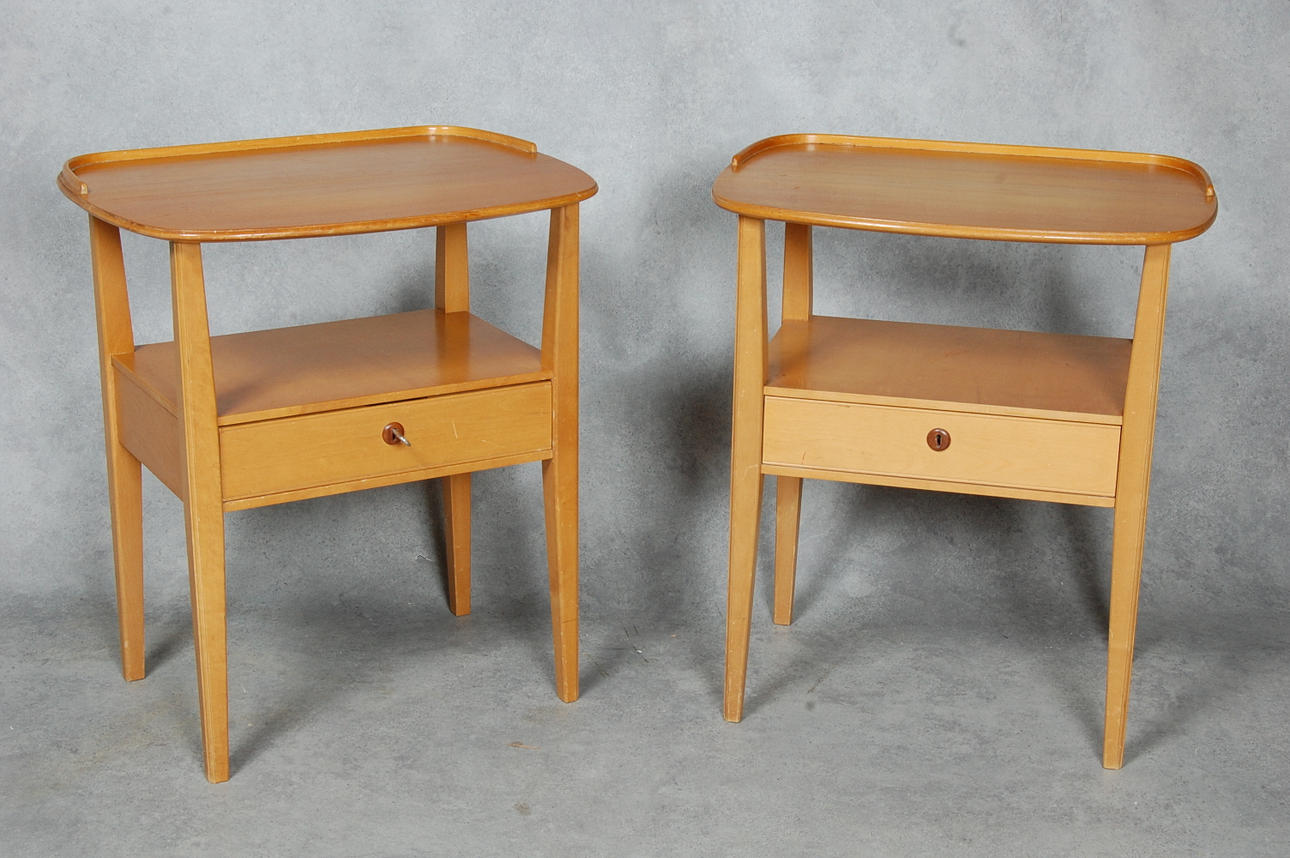 NATTDUKSBORD, 1 par, Nordiska Kompaniet, NK.