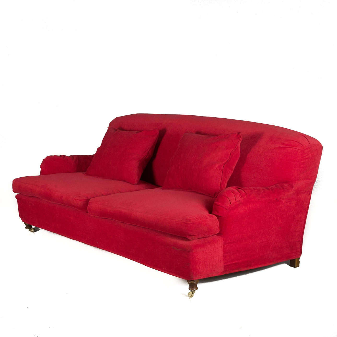 SOFFA, röd avtagbar klädsel, Howard.