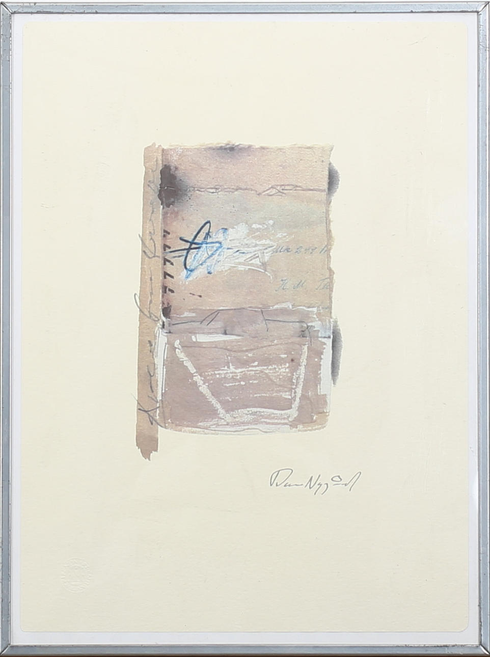 DAN NYGÅRD. Komposition. Färglitografi. Signerad.