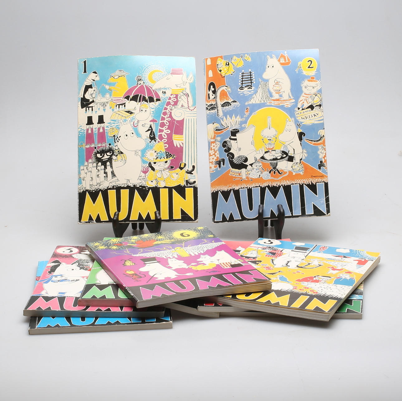 SERIEALBUM, 9 st, Mumin, 1977-1981.