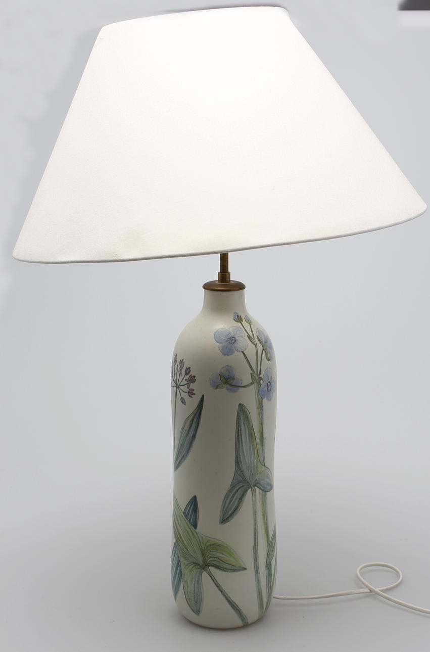 CARL HARRY STÅHLHANE. Bordslampa, stengods. Märkt Rörstrand, Sverige, Komp. Signerad CHS.