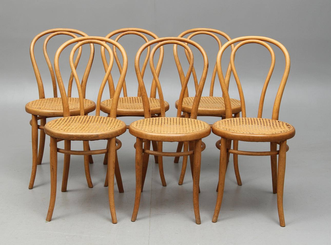CAFÉSTOLAR, 6 st, Thonet, 1900-talets första hälft.