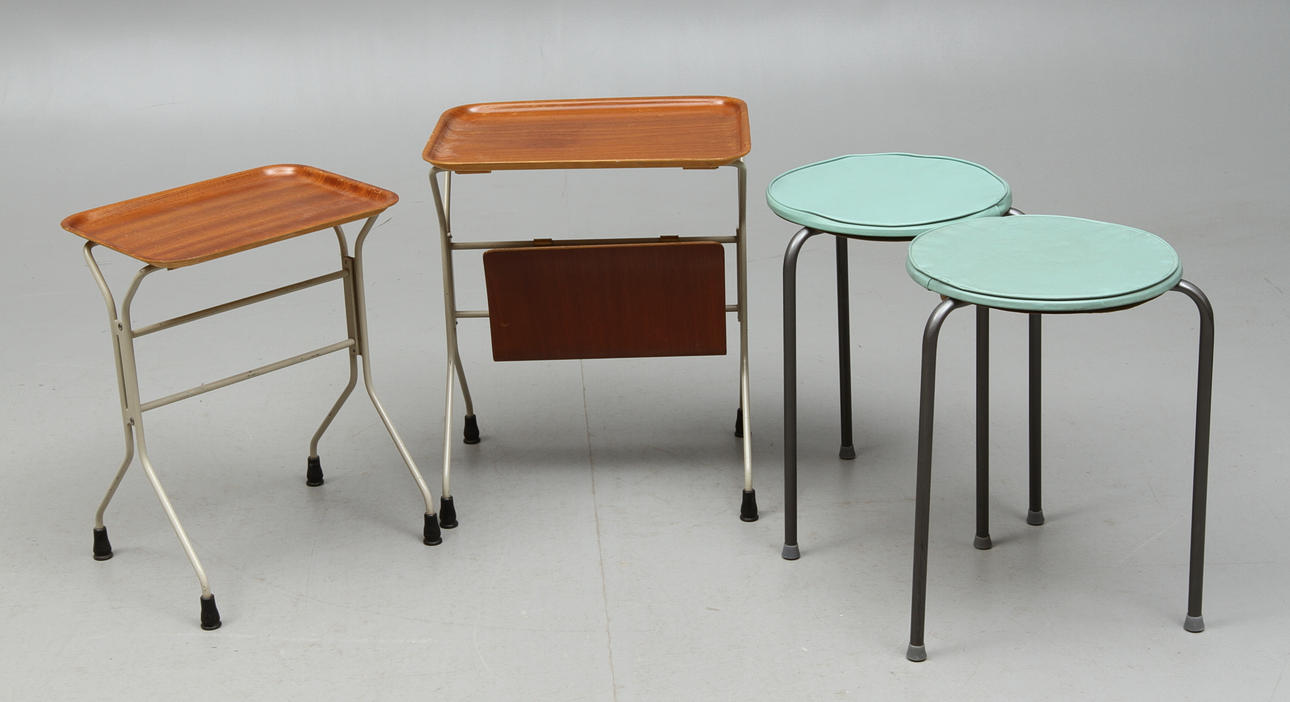 PALLAR, 2 st, Danmark, BORD, 2 st, 1900-talets andra hälft.