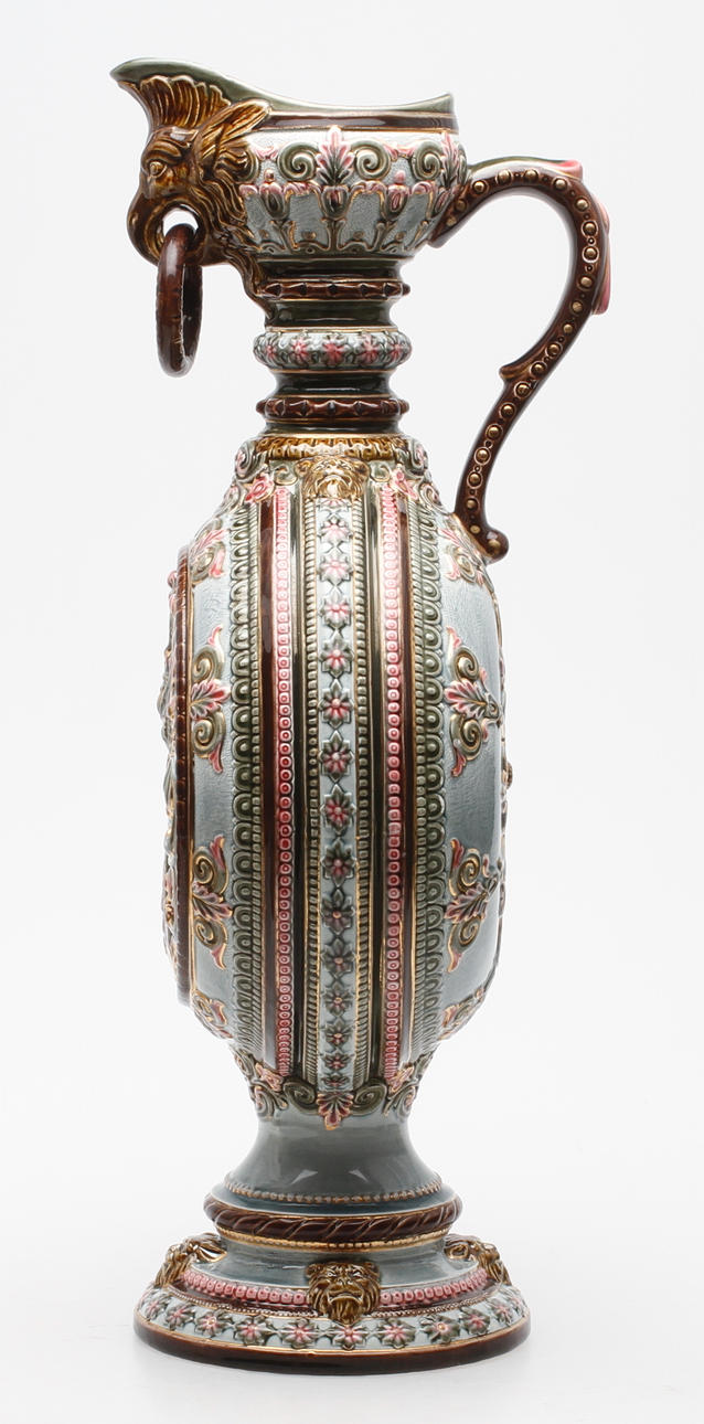 PRAKTKANNA, majolika, Rörstrand, omkring 1880.