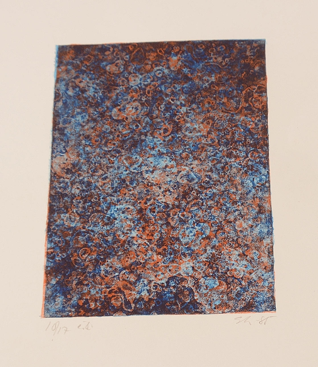 OIDENTIFIERAD KONSTNÄR. Färgetsning.