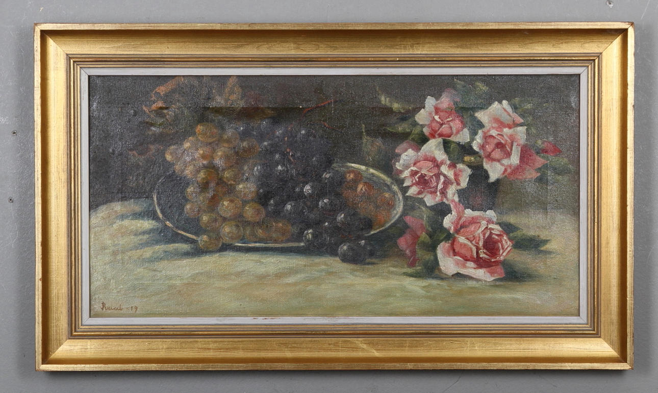 OTTO GUSTAF RAAB, stilleben, olja på duk, signerad och daterad -19.