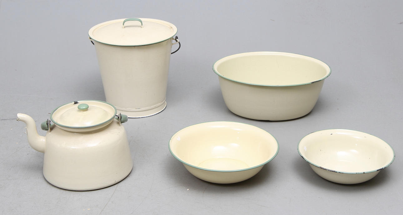 EMALJ, 5 delar, Kockums, 1900-tal.