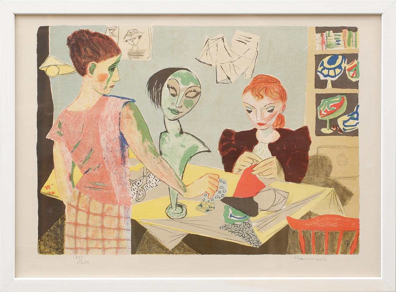 GERHARD KARLMARK. Color lithograph, numbered 185/350, signed Karlmark ...