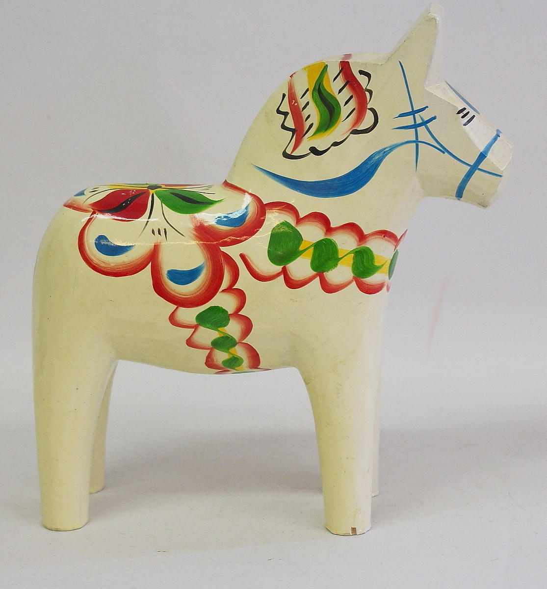 VIT DALAHÄST, Yngve Tjäder Nusnäs Mora.