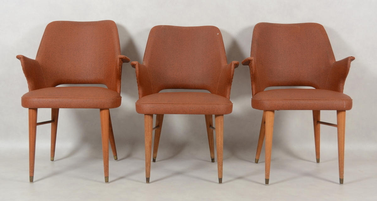 FRISÖRSTOLAR, galon, 3-stycken.