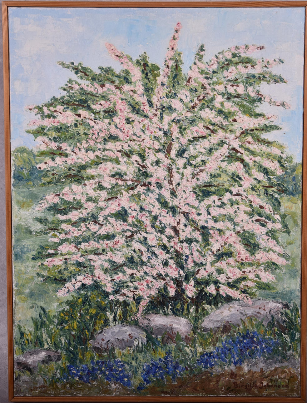 BIRGITTA JOHANSSON. oil on canvas signed, dated -87.