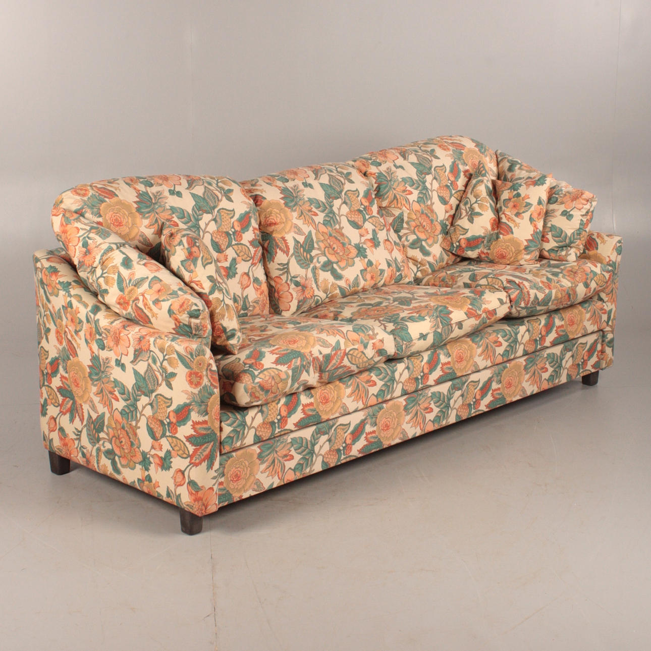 BÄDDSOFFA, kretongtyg, samtida.