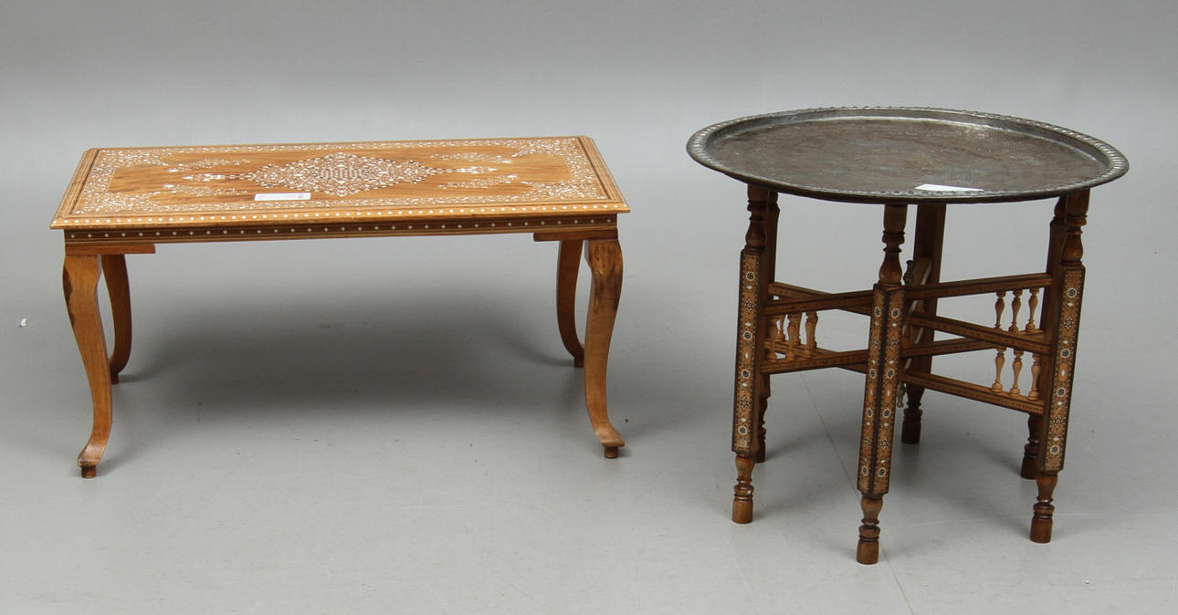 RÖKBORD, SOFFBORD, orientaliska, 1900-tal.