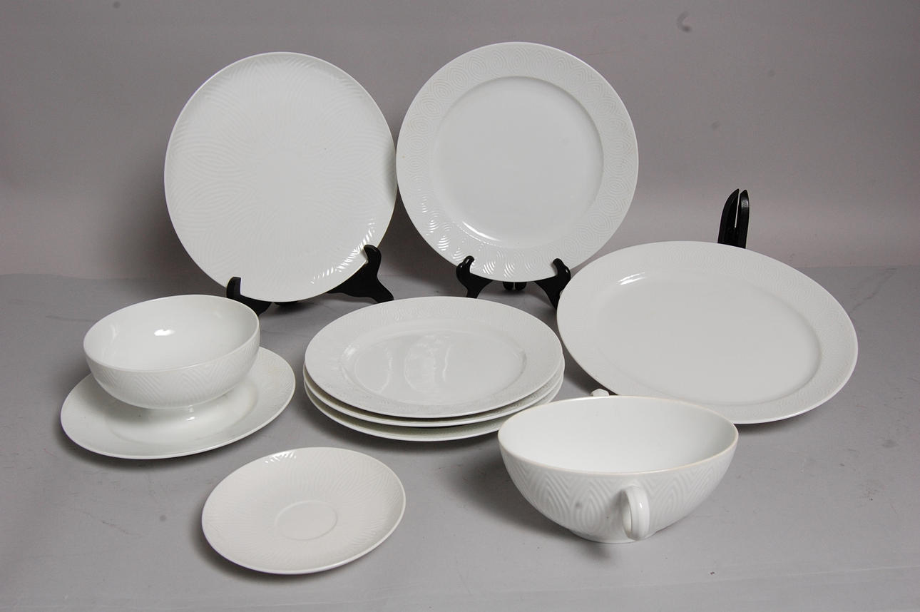 SERVISDELAR, 9 delar " SALTO " Royal Copenhagen, stämpel 1959.