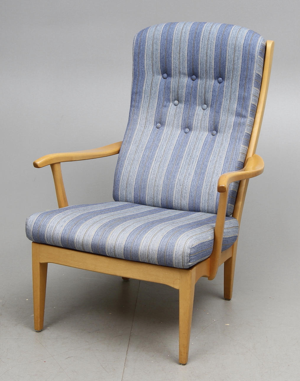 FÅTÖLJ, "Stora Fjäderbrickan", Carl Malmsten, 1900-talets andra hälft.