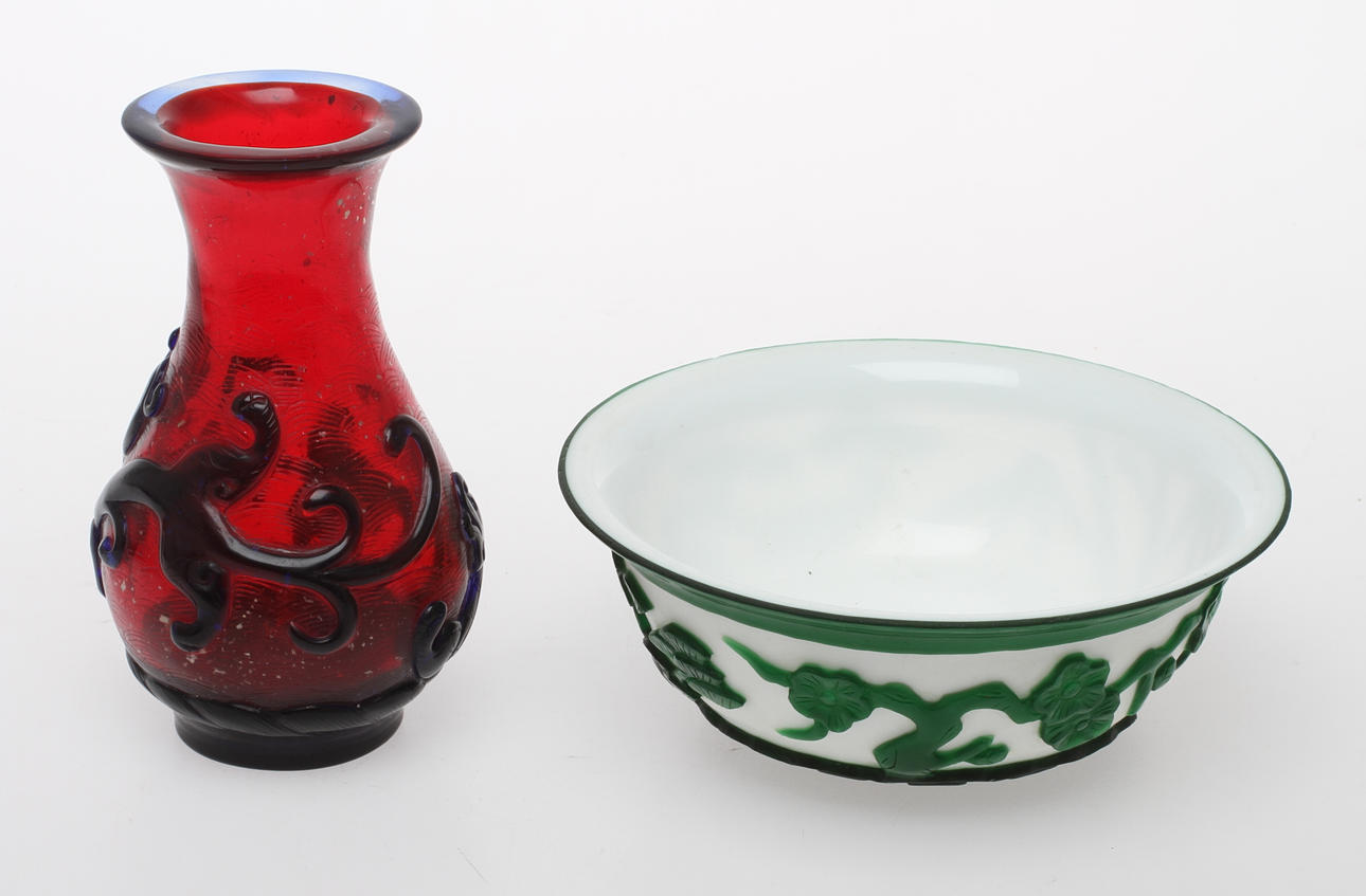 SKÅL och VAS, pekingglas.