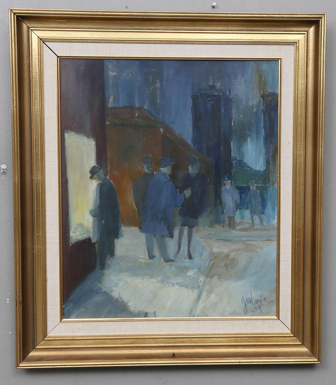 JAN LUNDIN. Oil on Board, signed and dated 44.