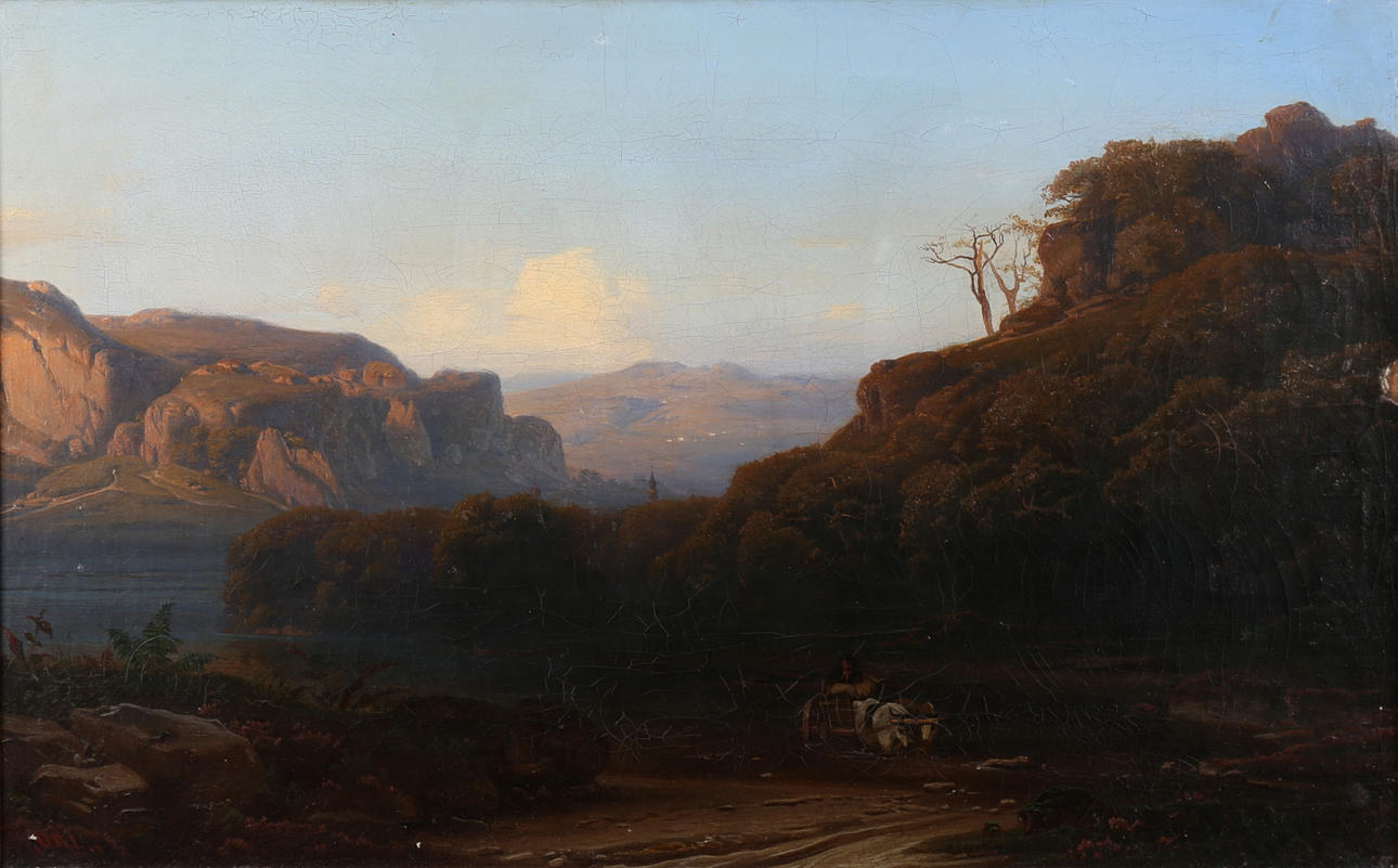 OTTO REINHARD JACOBI. (1812-1901) Olja på duk, signerad och daterad 1843.