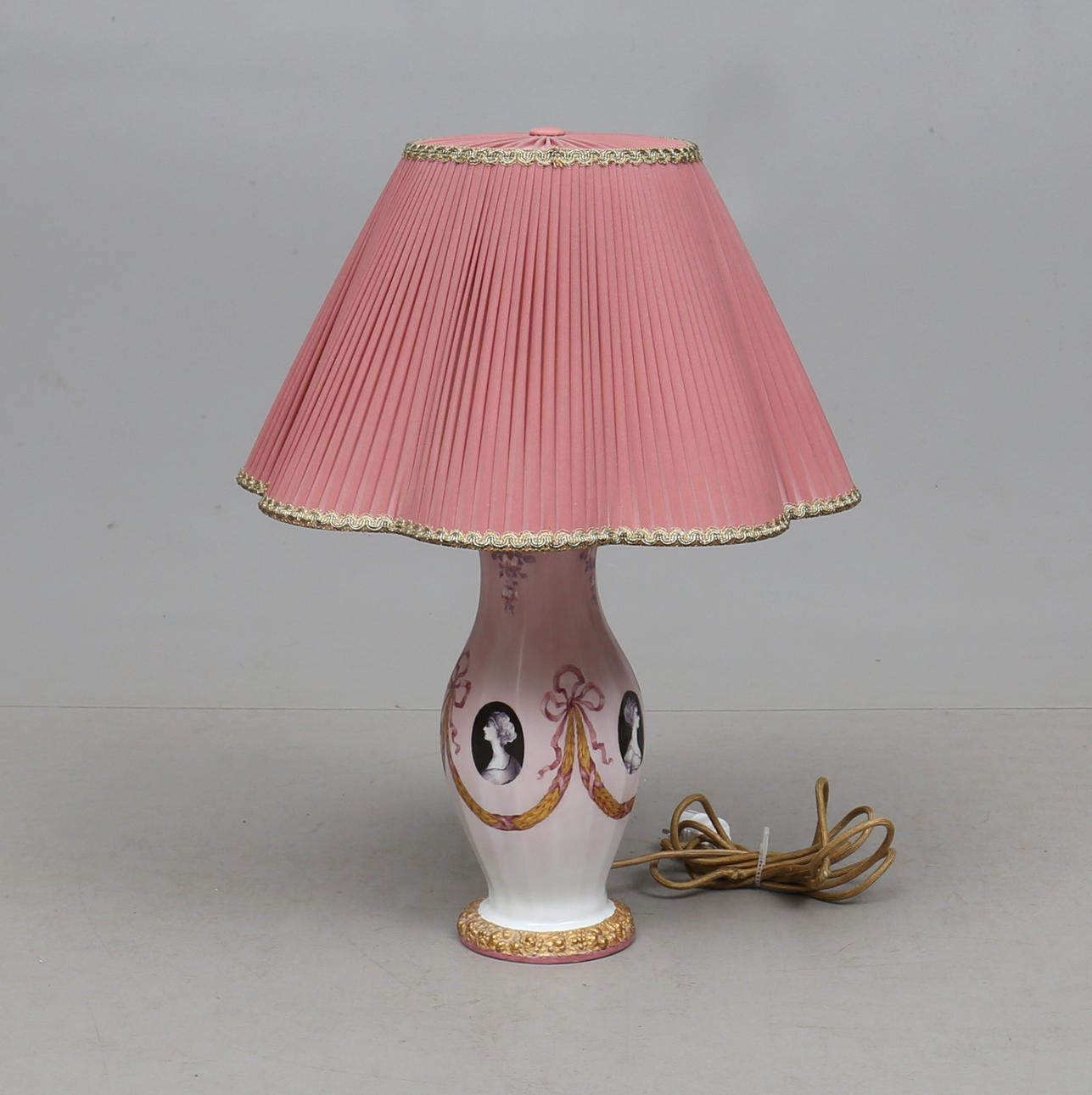 TABLE LAMP, porcelain, Rosenthal, Germany.