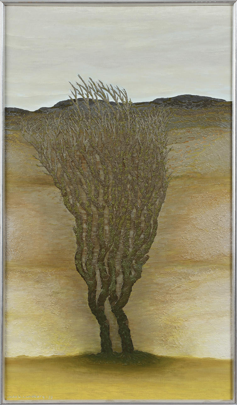 JOHN G LUNDBERG. "Höstbild". Olja på duk, signerad John G Lundberg - 73.