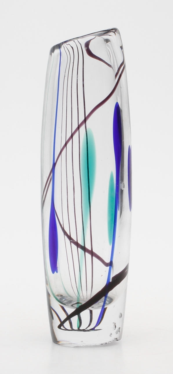 VAS, glas, "Abstrakta", Vicke Lindstrand, Kosta.