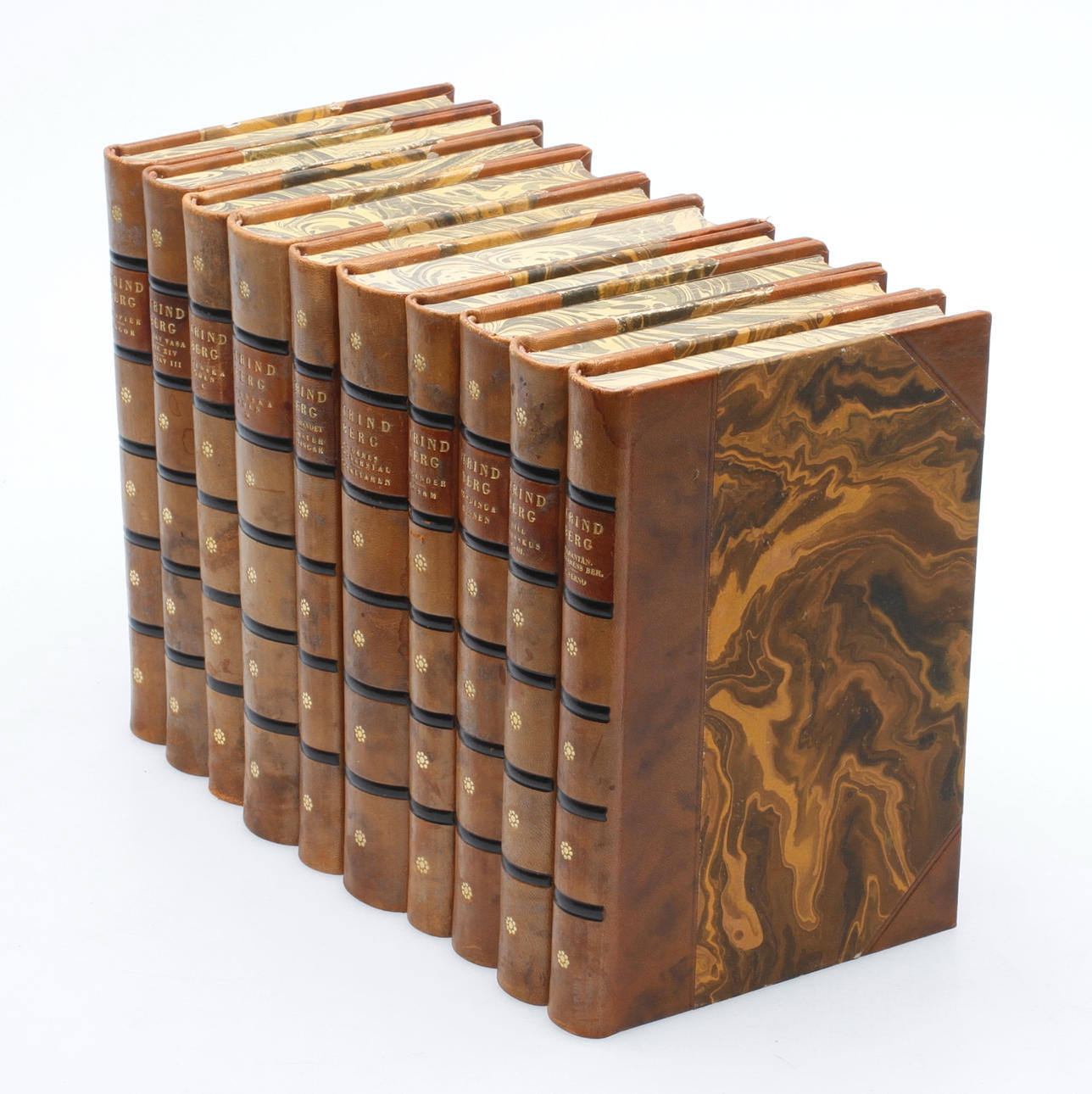 AUGUST STRINDBERG, 10 band, Albert Bonniers Förlag, 1930-tal.