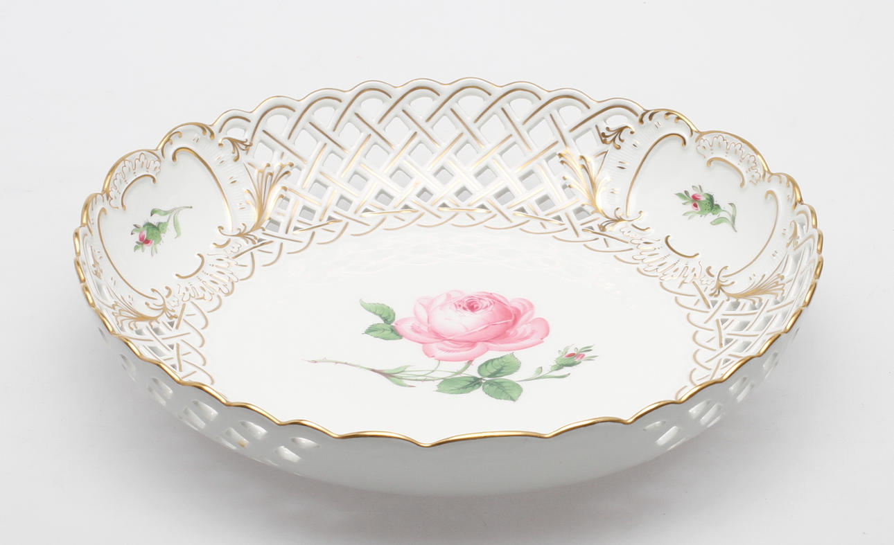 SKÅLFAT, porslin, Meissen, 1900-tal.