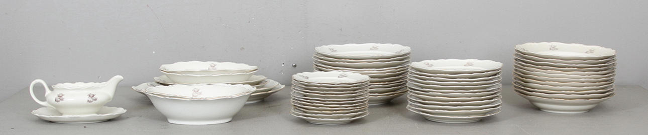 MATSERVIS, 57 delar, porslin, Upsala Ekeby/Karlskrona.