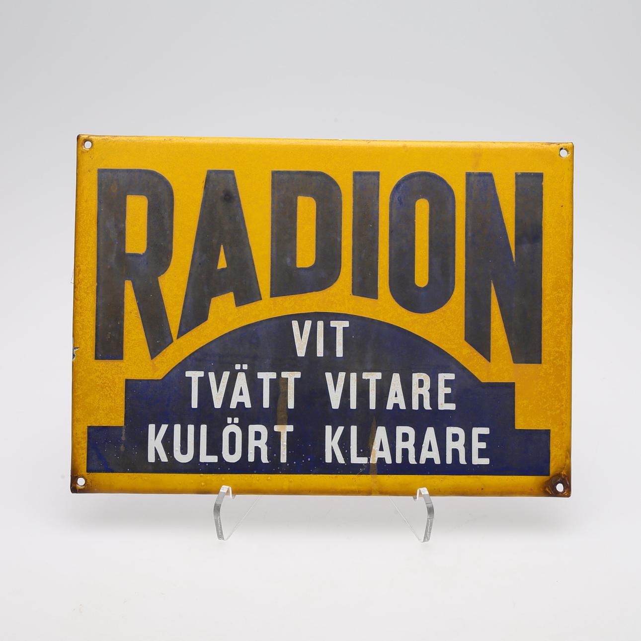 ENAMEL SIGN, "Radion" detergent, mid 20th century.