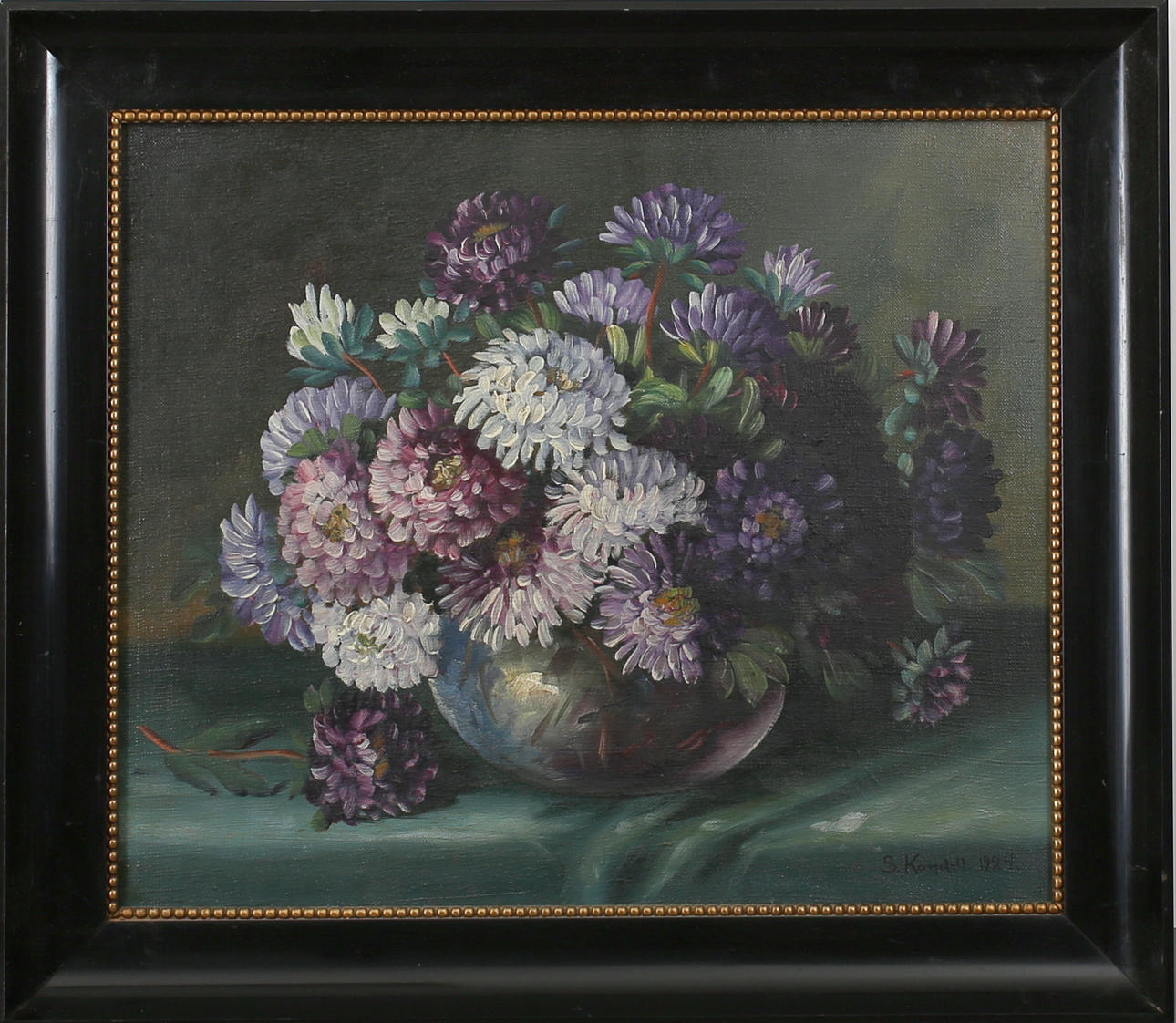 STURE KANDELL. Stilleben. Olja på duk. Signerad S Kandell och daterad 1924.