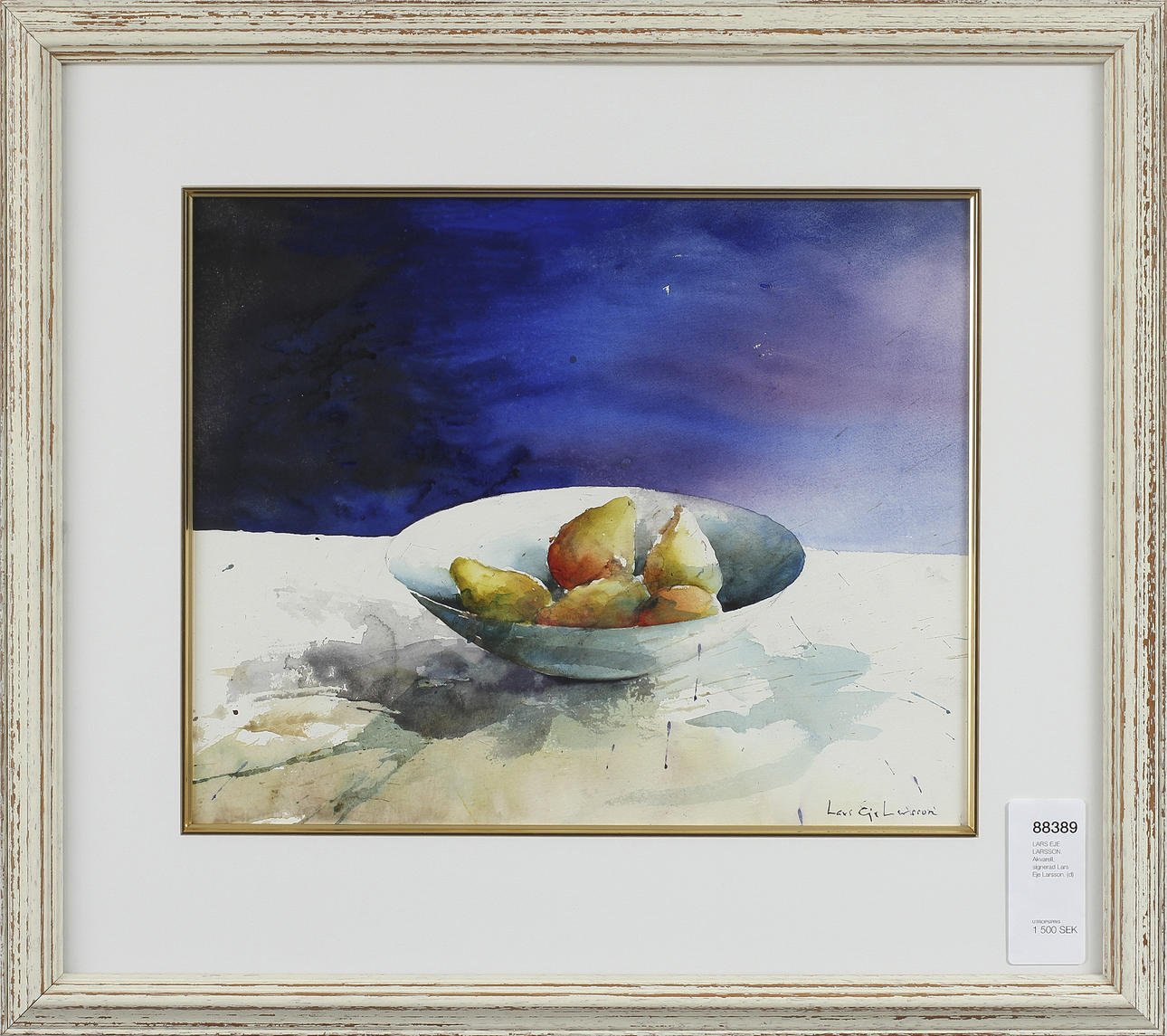 LARS EJE LARSSON. Akvarell, signerad Lars Eje Larsson.